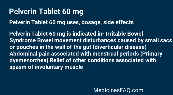 Pelverin Tablet 60 mg