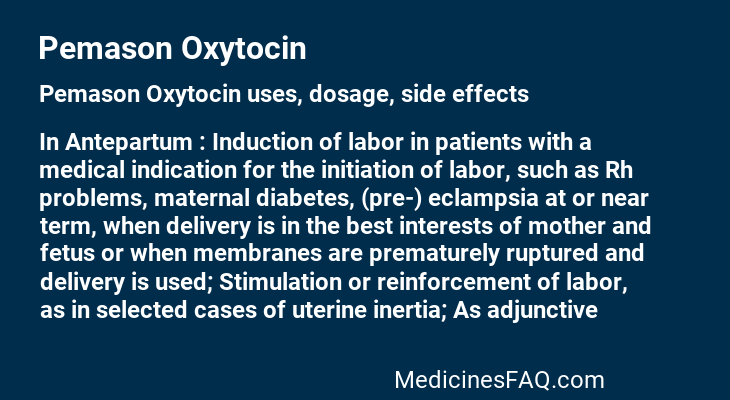 Pemason Oxytocin