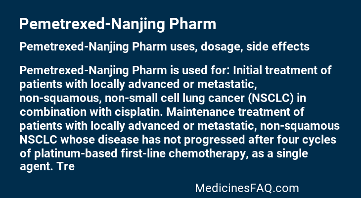 Pemetrexed-Nanjing Pharm