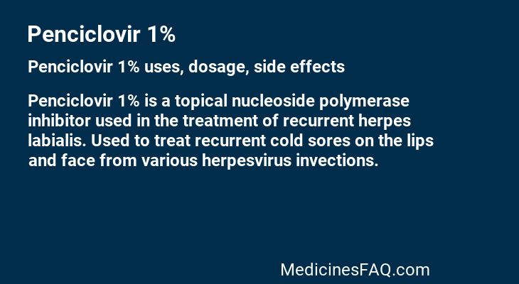 Penciclovir 1%