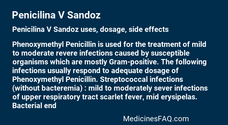 Penicilina V Sandoz