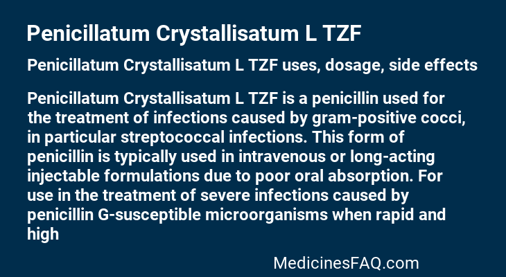 Penicillatum Crystallisatum L TZF