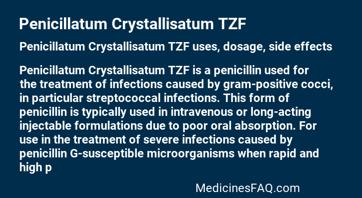 Penicillatum Crystallisatum TZF