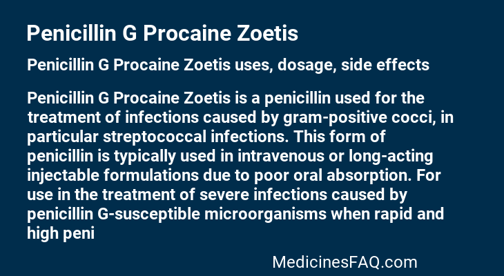 Penicillin G Procaine Zoetis