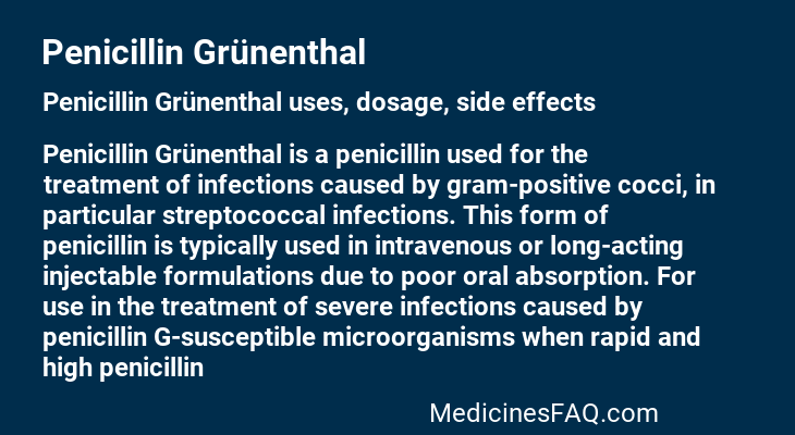 Penicillin Grünenthal