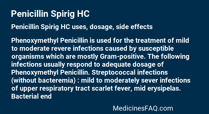 Penicillin Spirig HC
