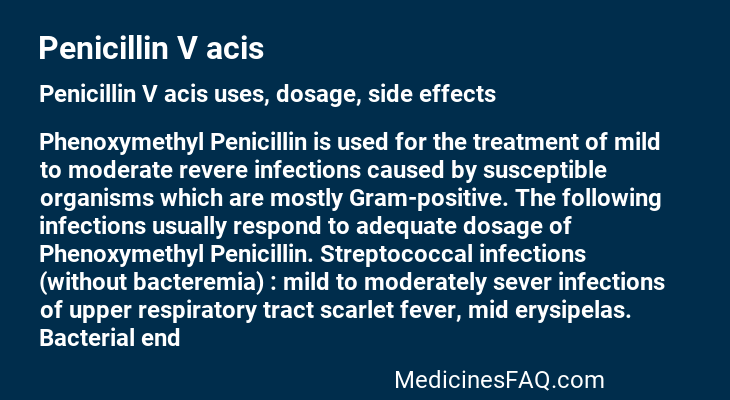 Penicillin V acis