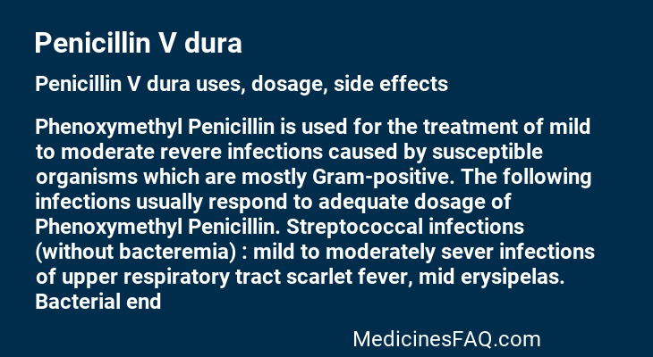 Penicillin V dura