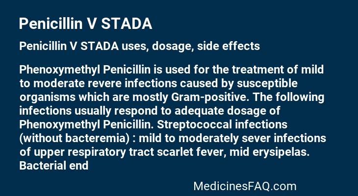 Penicillin V STADA