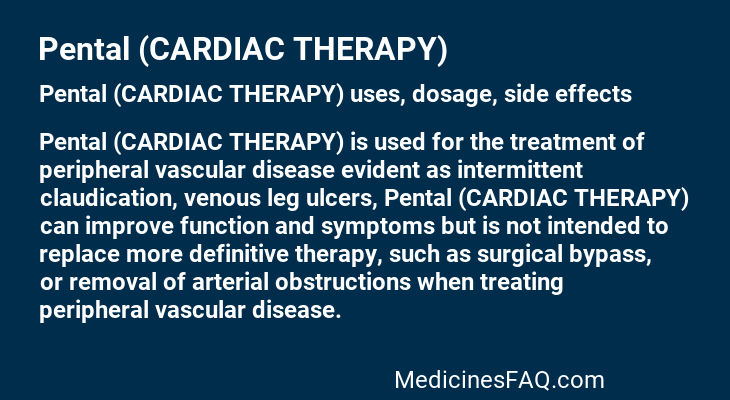 Pental (CARDIAC THERAPY)