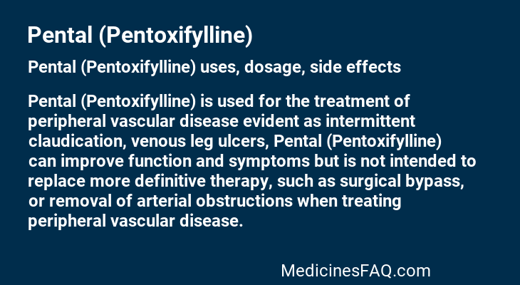 Pental (Pentoxifylline)