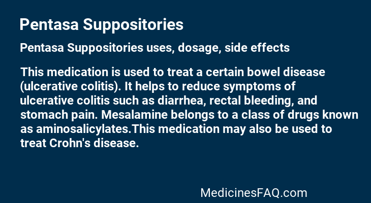 Pentasa Suppositories