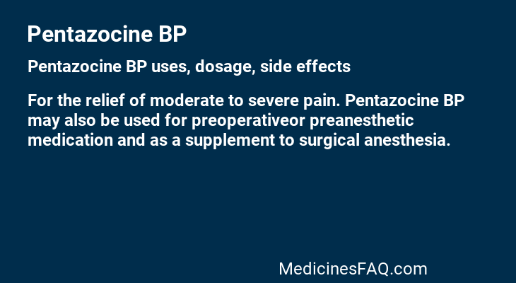 Pentazocine BP