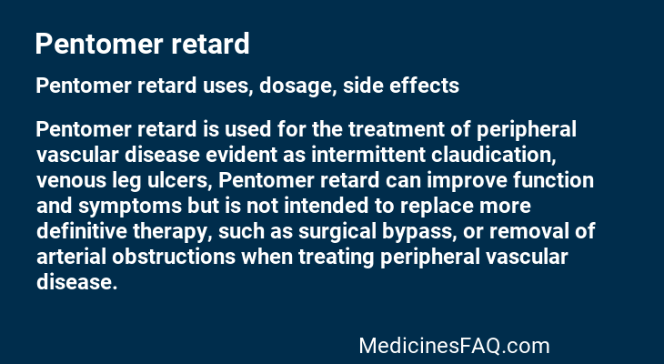 Pentomer retard