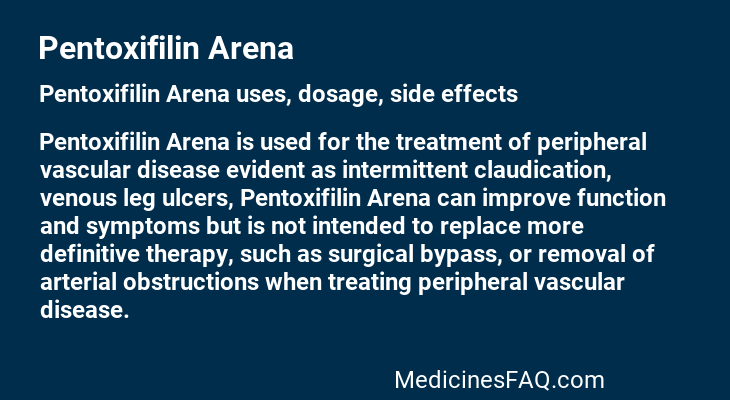 Pentoxifilin Arena