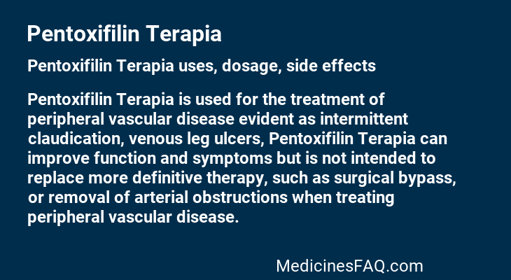 Pentoxifilin Terapia