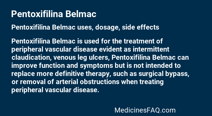 Pentoxifilina Belmac