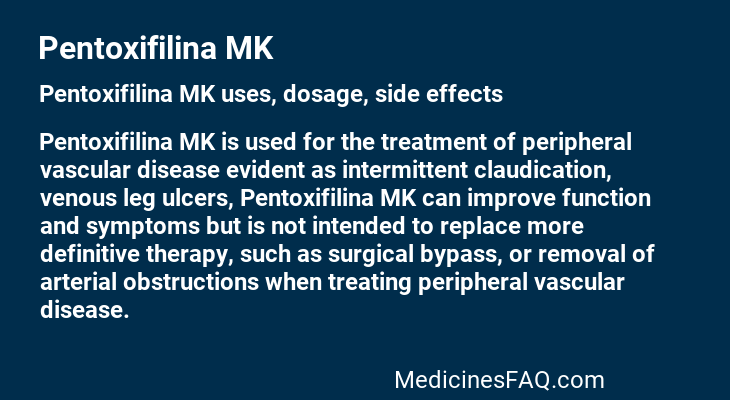 Pentoxifilina MK