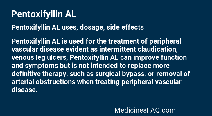 Pentoxifyllin AL