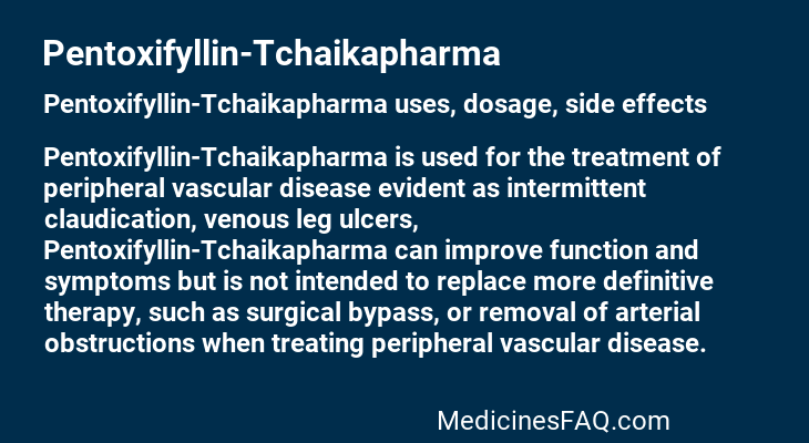 Pentoxifyllin-Tchaikapharma