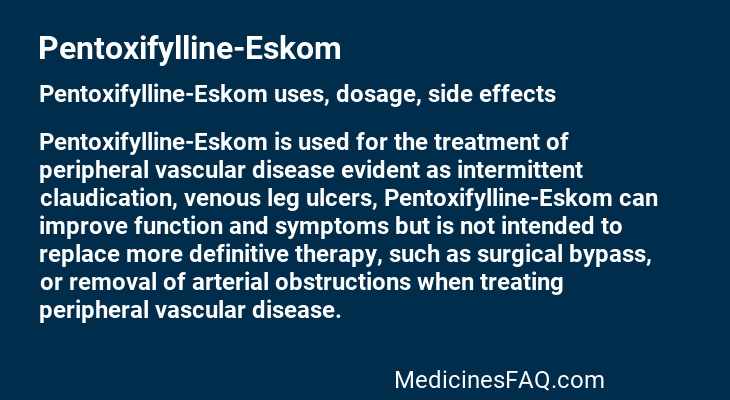 Pentoxifylline-Eskom