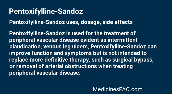 Pentoxifylline-Sandoz