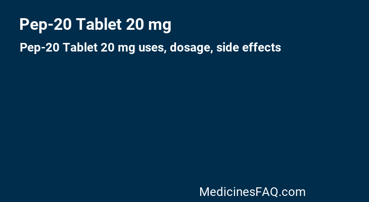 Pep-20 Tablet 20 mg