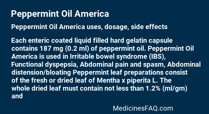 Peppermint Oil America