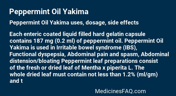 Peppermint Oil Yakima