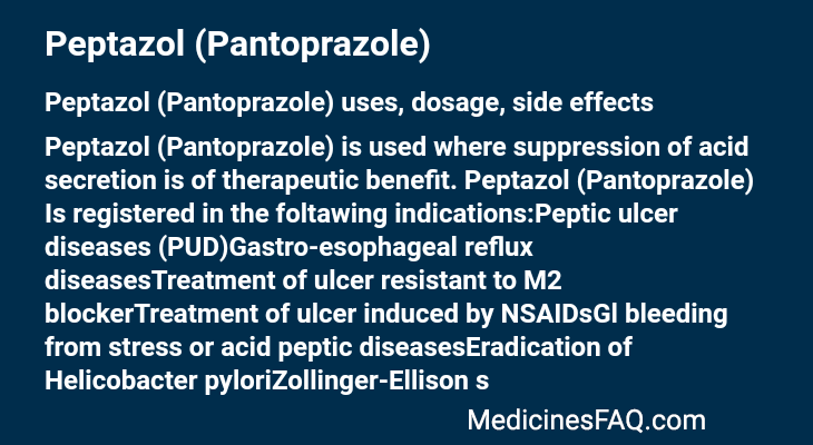 Peptazol (Pantoprazole)