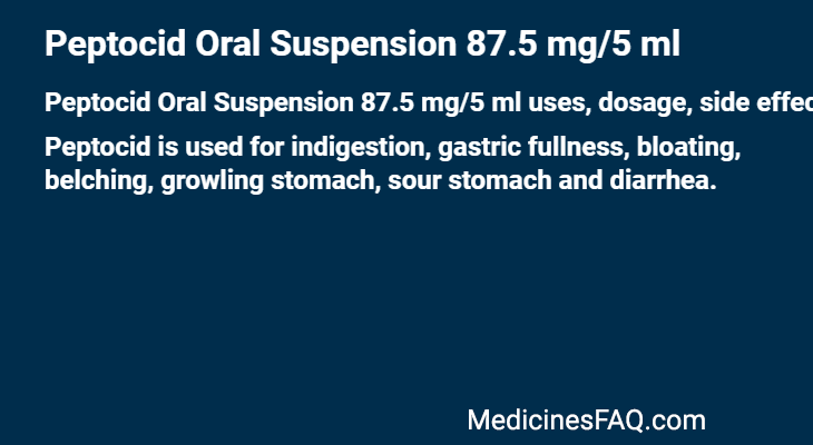 Peptocid Oral Suspension 87.5 mg/5 ml