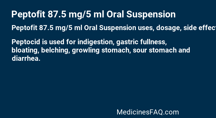 Peptofit 87.5 mg/5 ml Oral Suspension