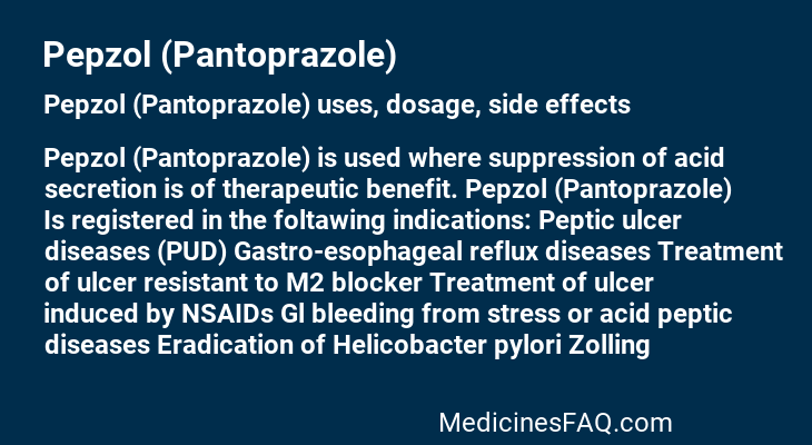 Pepzol (Pantoprazole)