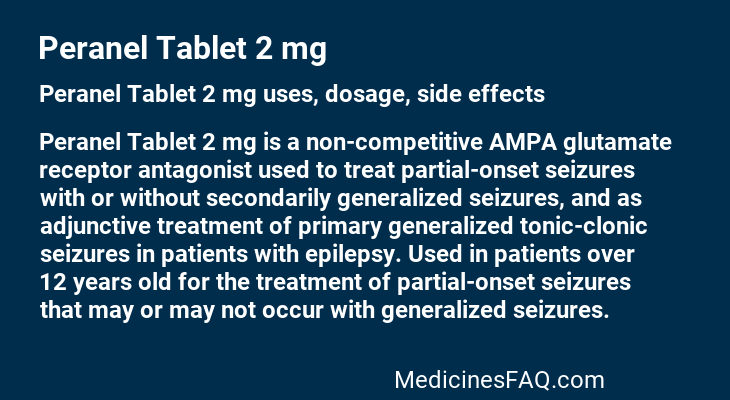 Peranel Tablet 2 mg