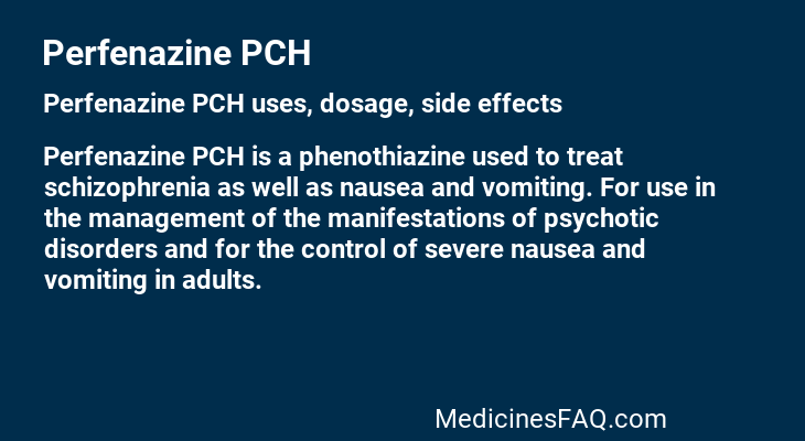 Perfenazine PCH