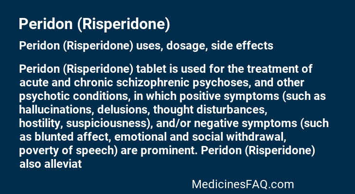 Peridon (Risperidone)