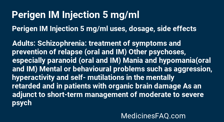 Perigen IM Injection 5 mg/ml