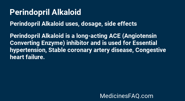 Perindopril Alkaloid