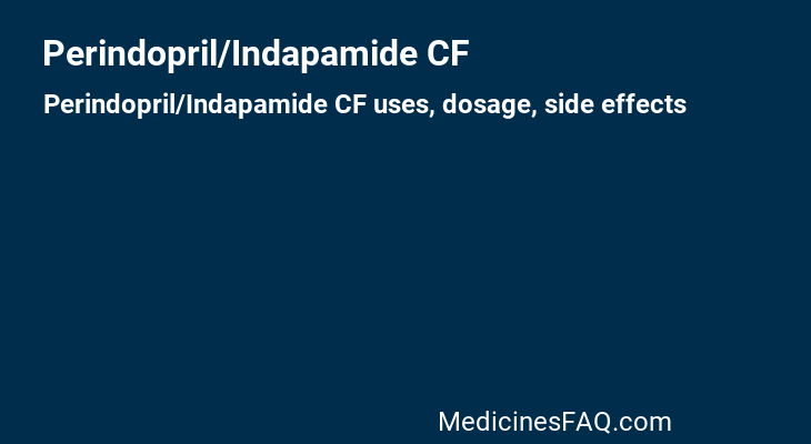 Perindopril/Indapamide CF