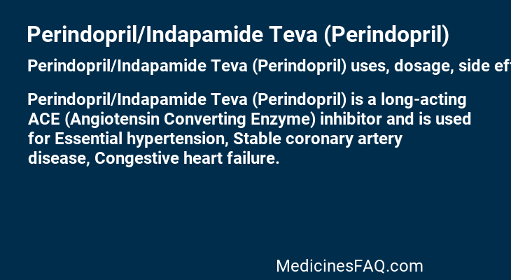 Perindopril/Indapamide Teva (Perindopril)