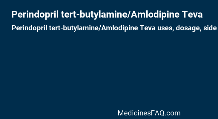 Perindopril tert-butylamine/Amlodipine Teva