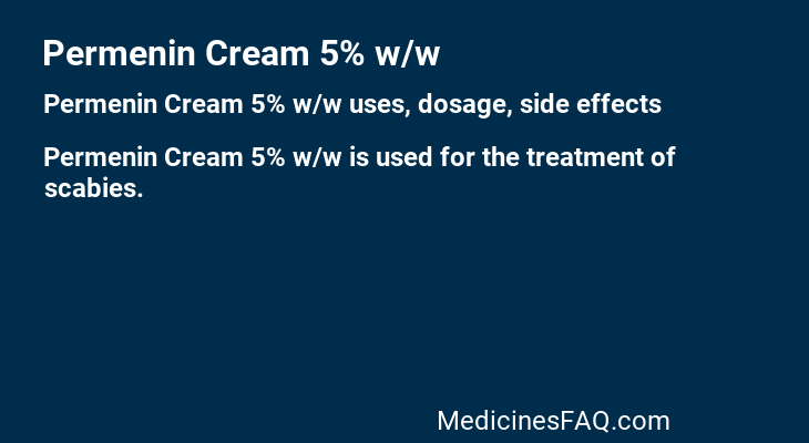 Permenin Cream 5% w/w