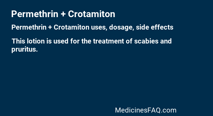 Permethrin + Crotamiton