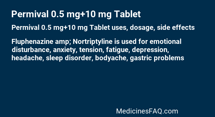 Permival 0.5 mg+10 mg Tablet