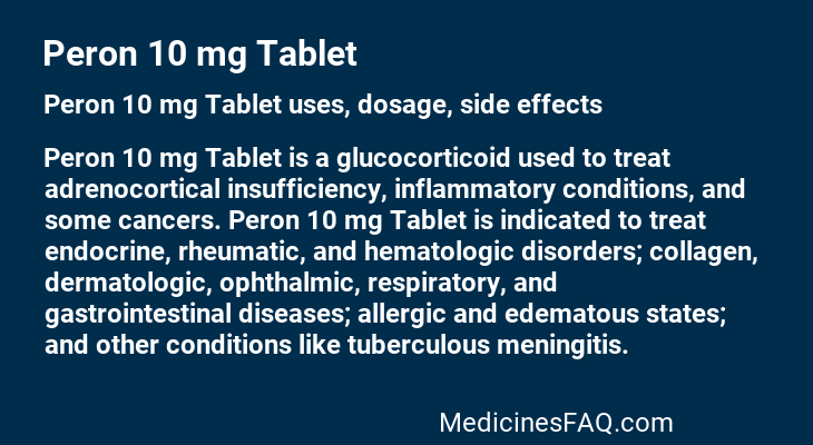 Peron 10 mg Tablet