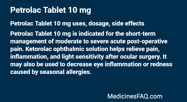 Petrolac Tablet 10 mg