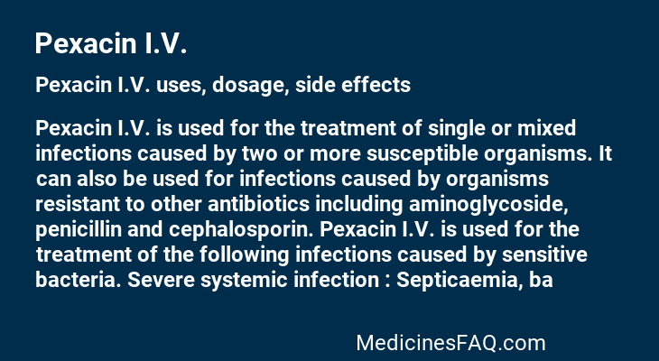 Pexacin I.V.