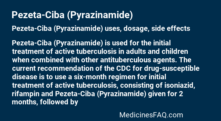 Pezeta-Ciba (Pyrazinamide)