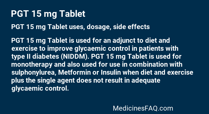 PGT 15 mg Tablet