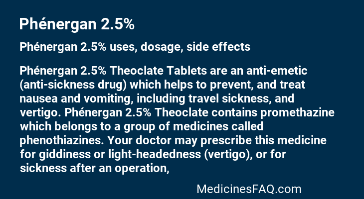 Phénergan 2.5%